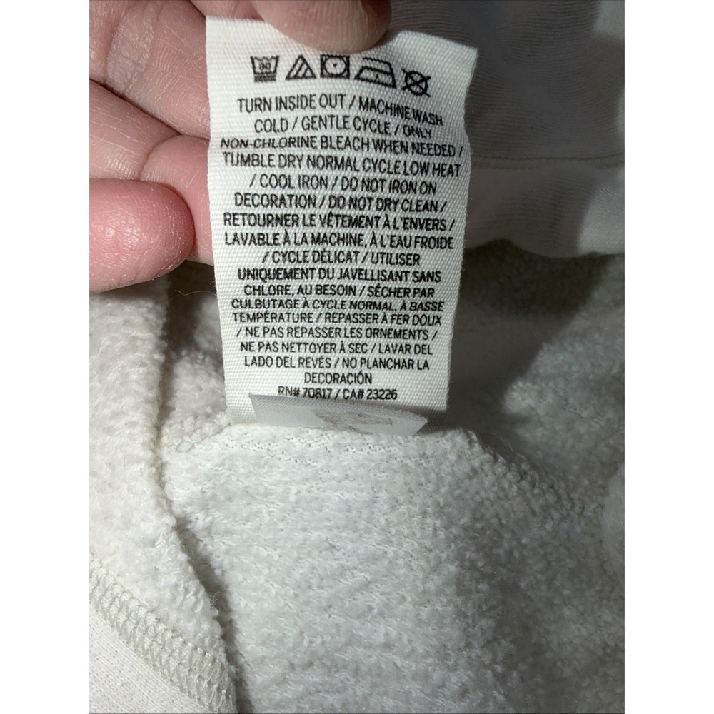 PINK Victoria's Secret Women‎ Hoodie L Black & White Black Colorblock Logo - Picture 4 of 12